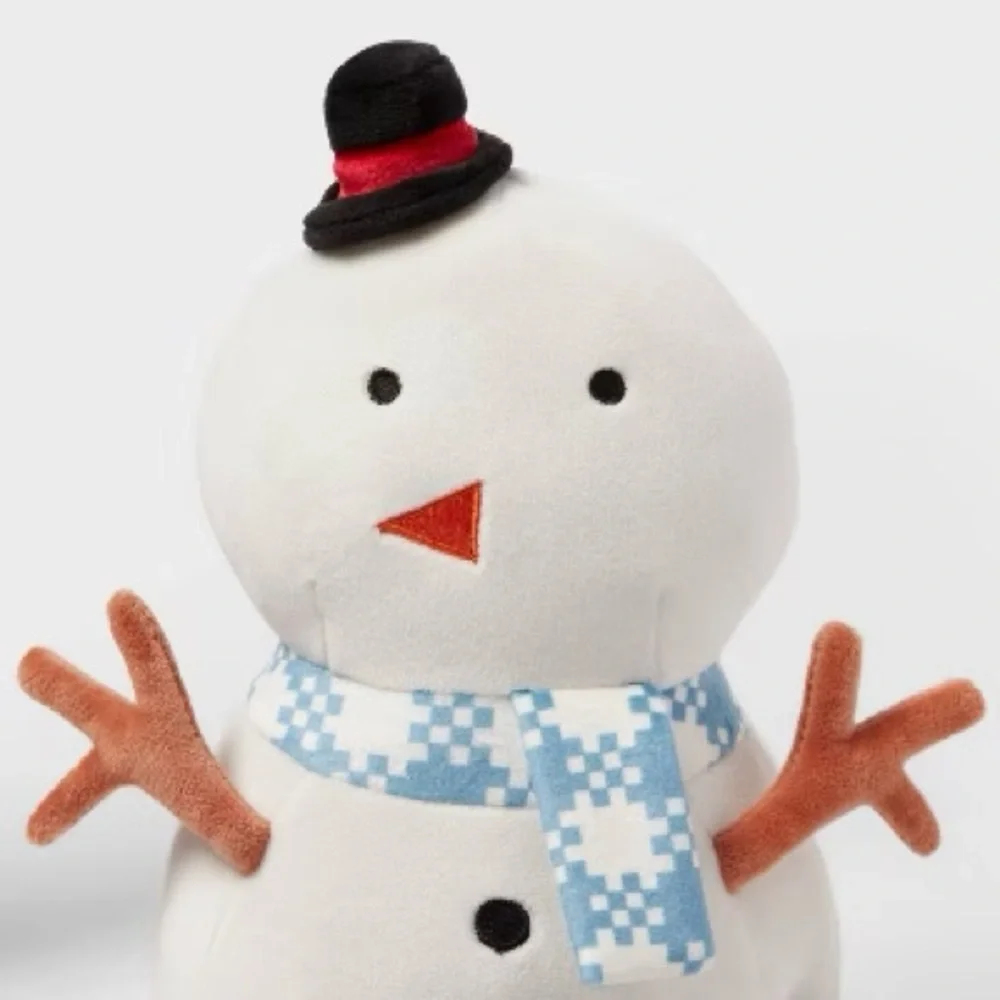 Mini Snowman Kids' Plush - Pillowfort™ NEW Super soft snowman teddy bear - Picture 3 of 3